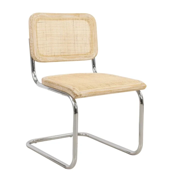 Silla BAUHAUS - Rattan y Madera Natural