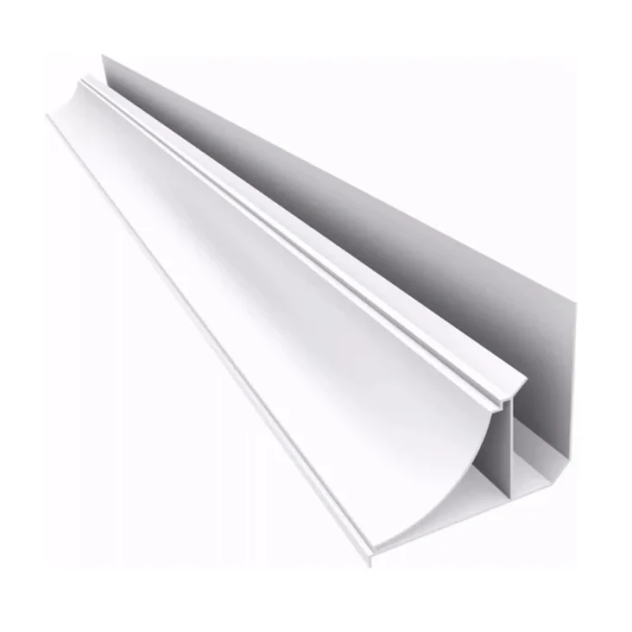 Terminación "Media Caña" de PVC Blanco